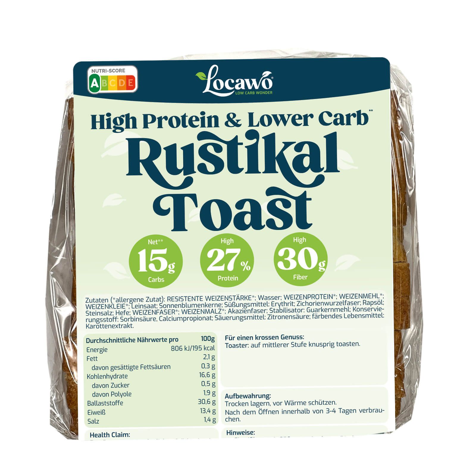 Bild von Locawo High Protein & Low Carb Rustikal Toast