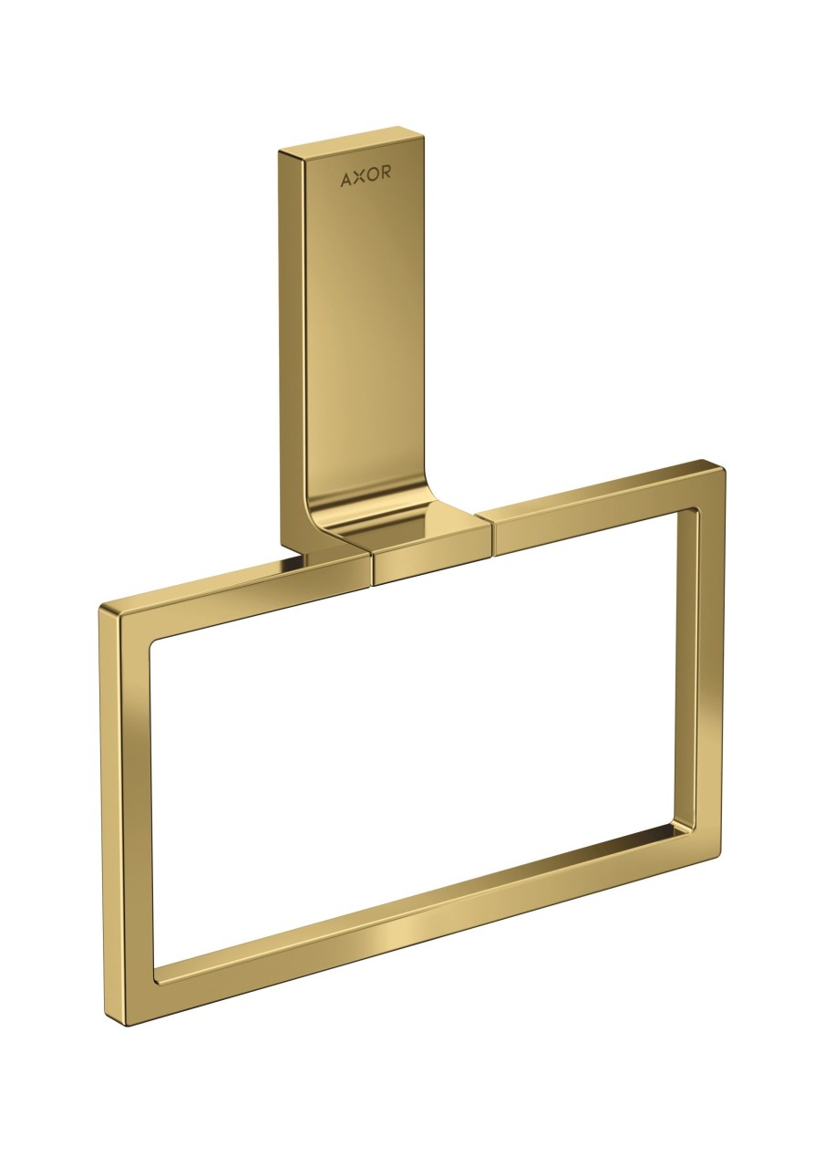Bild von hansgrohe AXOR Universal Rectangular	1 x HandtuchringProduktdetails:	Wandmontage	Material: Metall	schwenbar	verdeckte Befestigung	inkl. Befestigungsmaterial	Bohrabstand: 35 mm	Durchmesser Bohrloch: 6 mm