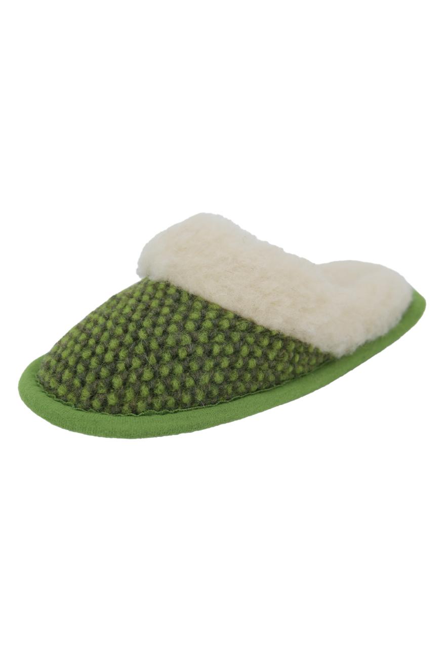 Bild von Merino Wool Slippers - PAULA Farbe: Grün | Schuhgröße: EUR 35/36