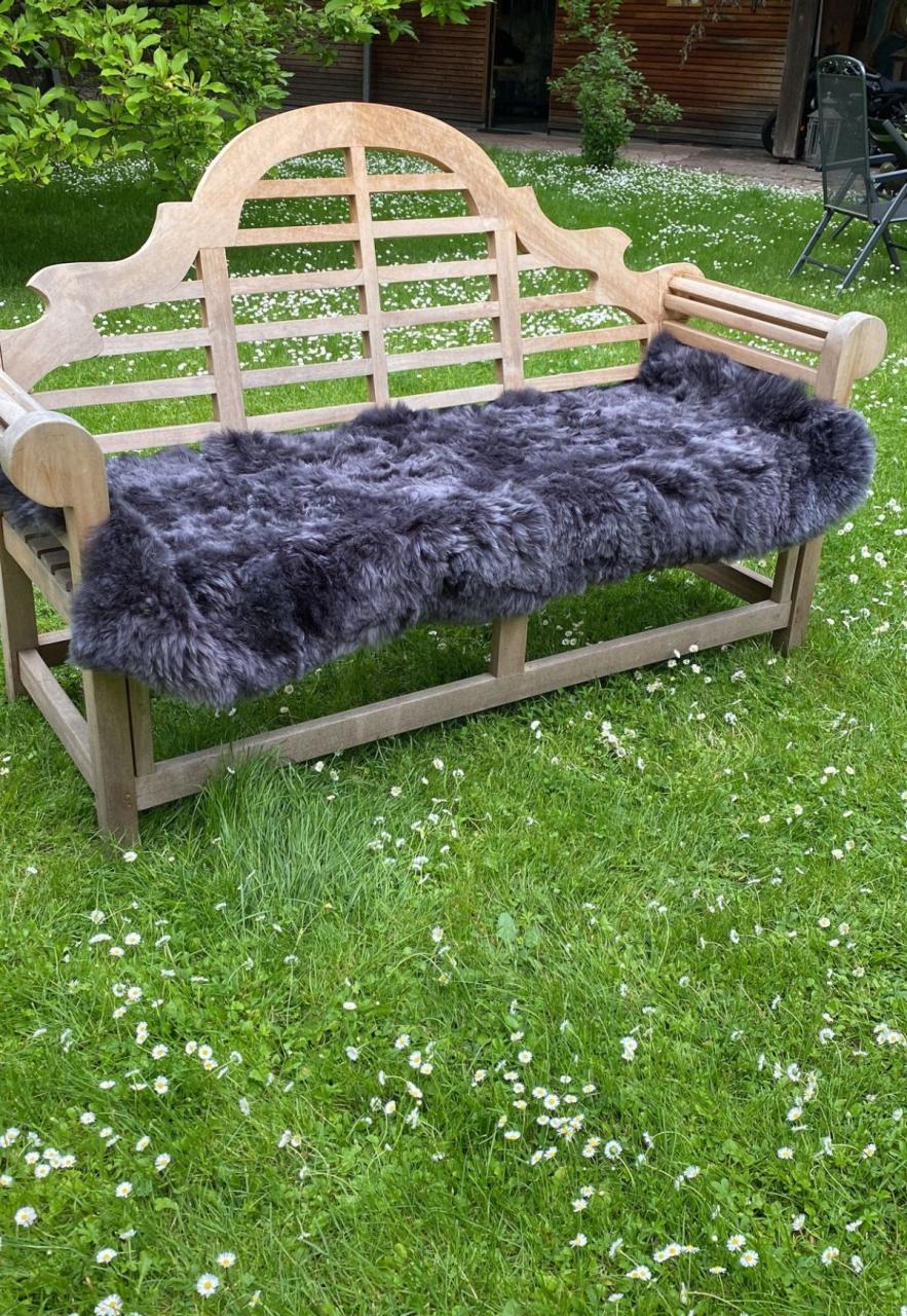 Bild von Lambskin Blanket Toscana Model 3 Gray Größe: 220 x 160