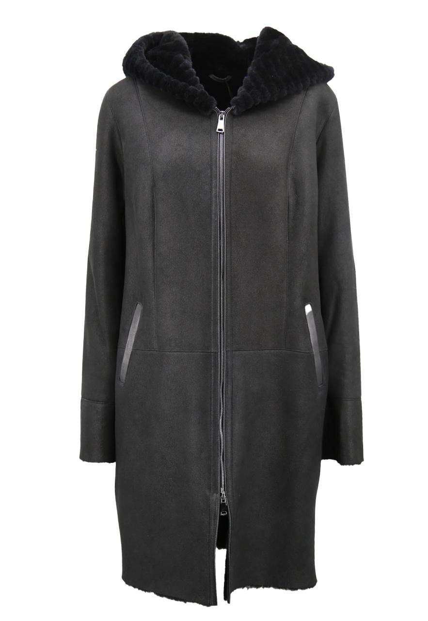 Bild von Lambskin Coat - OLIVIA BLACK Größe: M