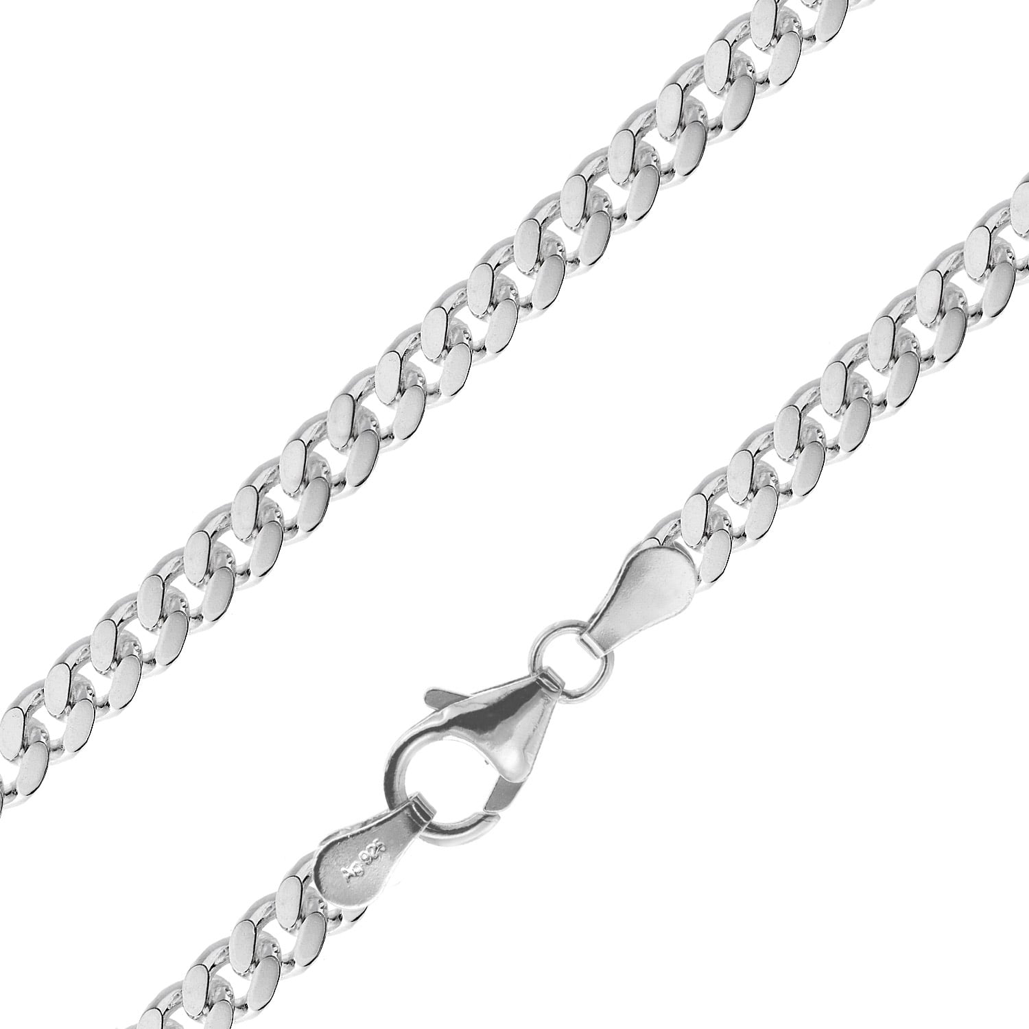 Bild von trendor 15258 Herren-Panzerkette 925 Silber Halskette 4,1 mm breit
