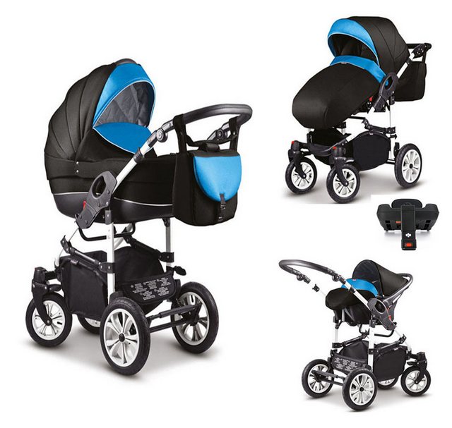 Bild von Coletto Kombi-Kinderwagen Craft 5 in 1 inkl. Sportsitz, Autositz und Iso Base in 18 Farben