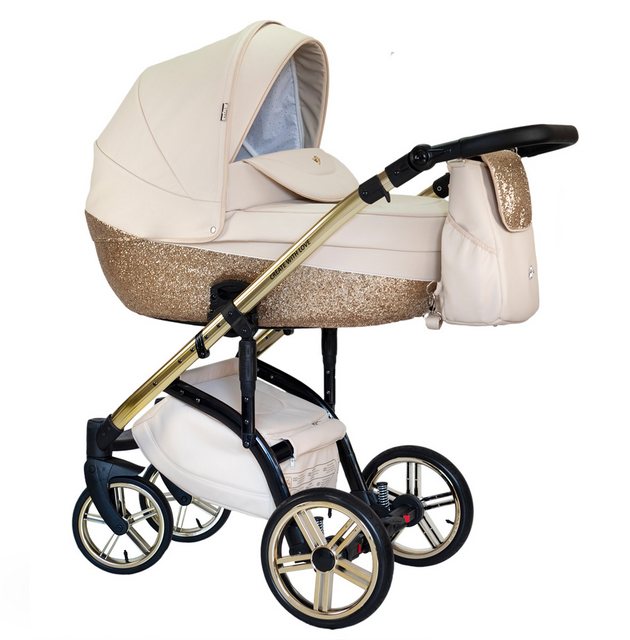 Bild von BabyMerc Kombi-Kinderwagen Vip Lux 2 in 1 inkl. Sportsitz und umfangreichem Zubehör in 18 Farben