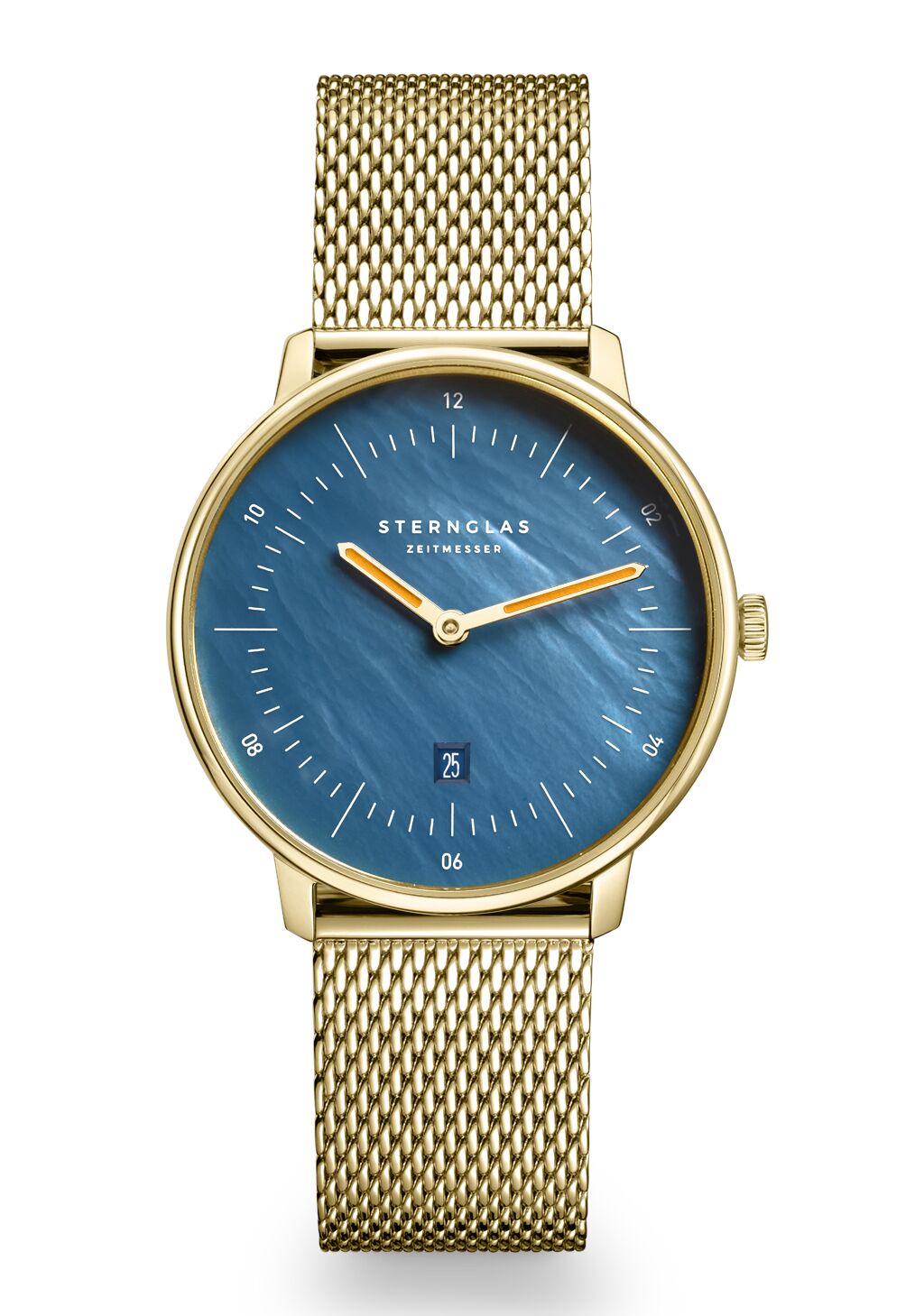 Bild von Sternglas S01-NDP07-MI07 Damenarmbanduhr Naos XS Goldfarben/Perlmutt