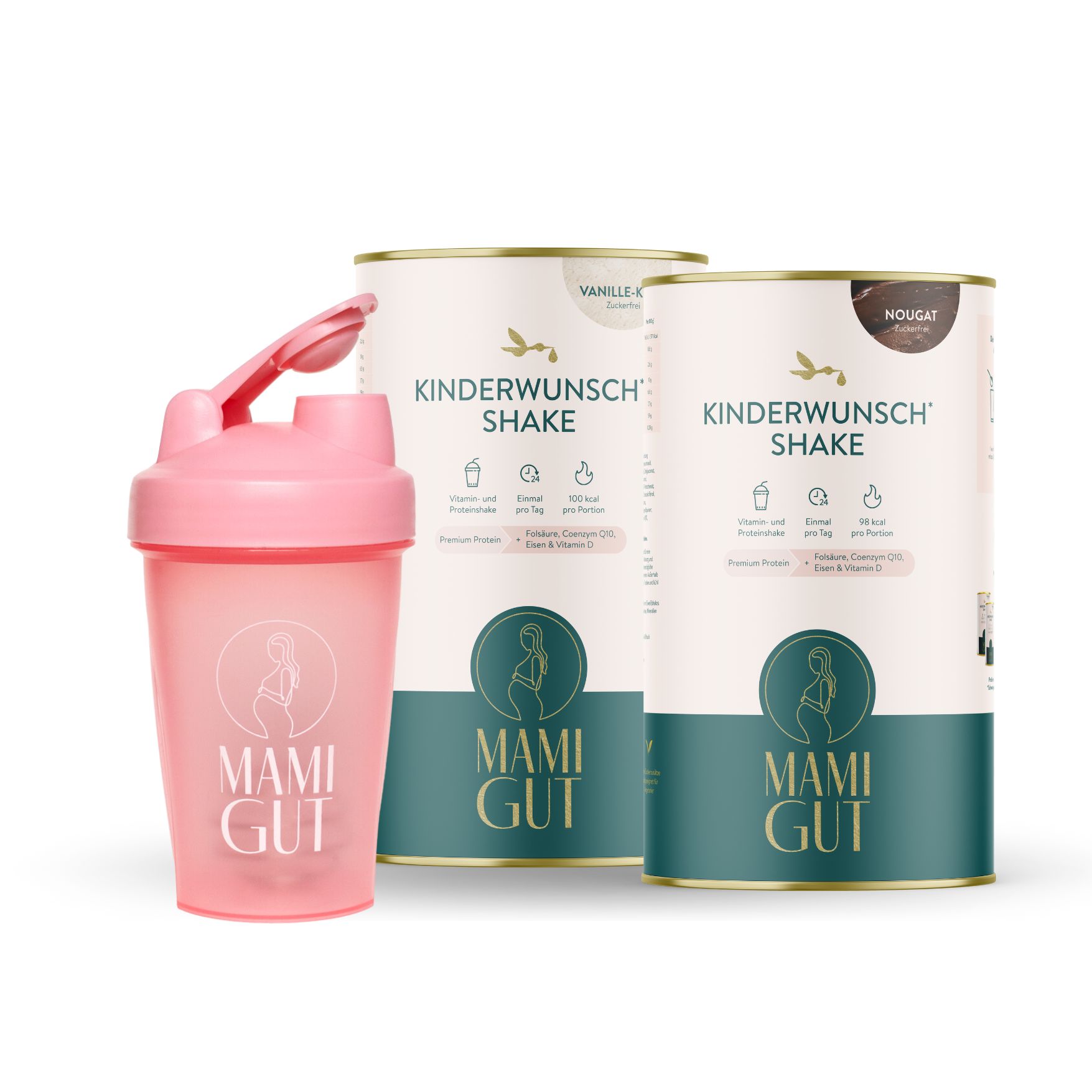 Bild von MamiGut Kinderwunsch (bis 14. SSW) Monatspaket + Shaker