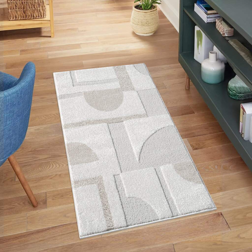 Bild von Carpet City Teppich "LOUNGE 9992", rechteckig, 15 mm Höhe, Kurzflor-Teppich Modern, Hoch-Tief-Struktur, Wohnzimmer, Schlafzimmer