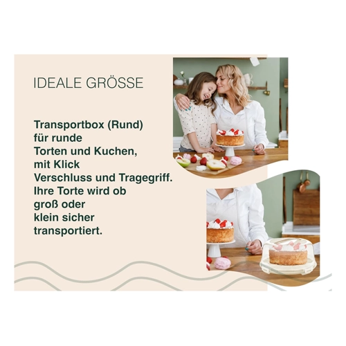 Bild von uandu Kuchen Transportbox – die ideale Lösung für Ihre Backkreationen