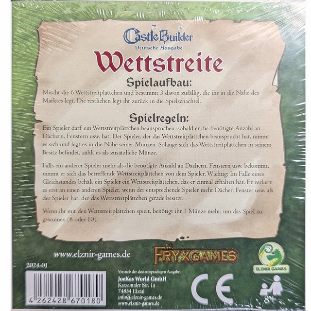 Bild von JoeKas World Spiel Castle Builder Wettstreite (DE) - Erweiterung