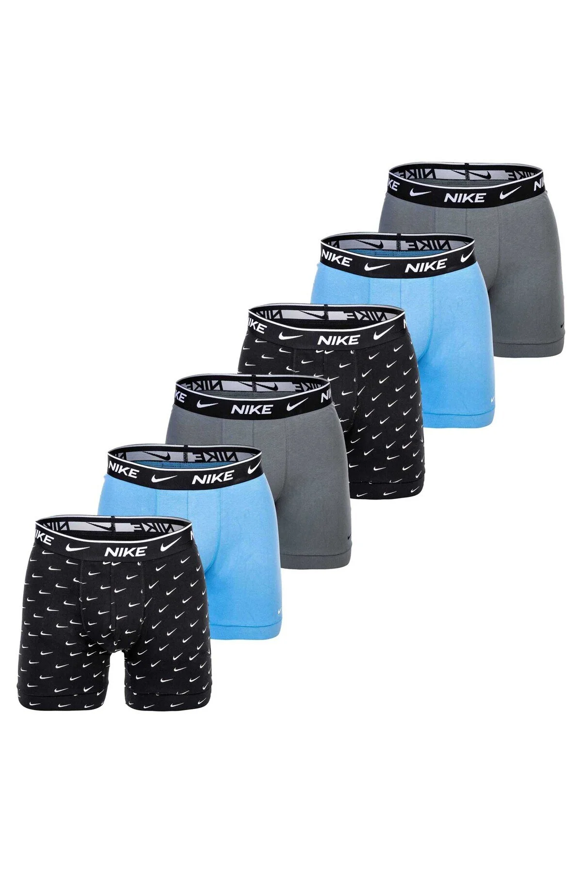 Bild von Nike Boxer Shorts, 6er Pack Boxers, Cotton Stretch, Einfarbig für Herren - L