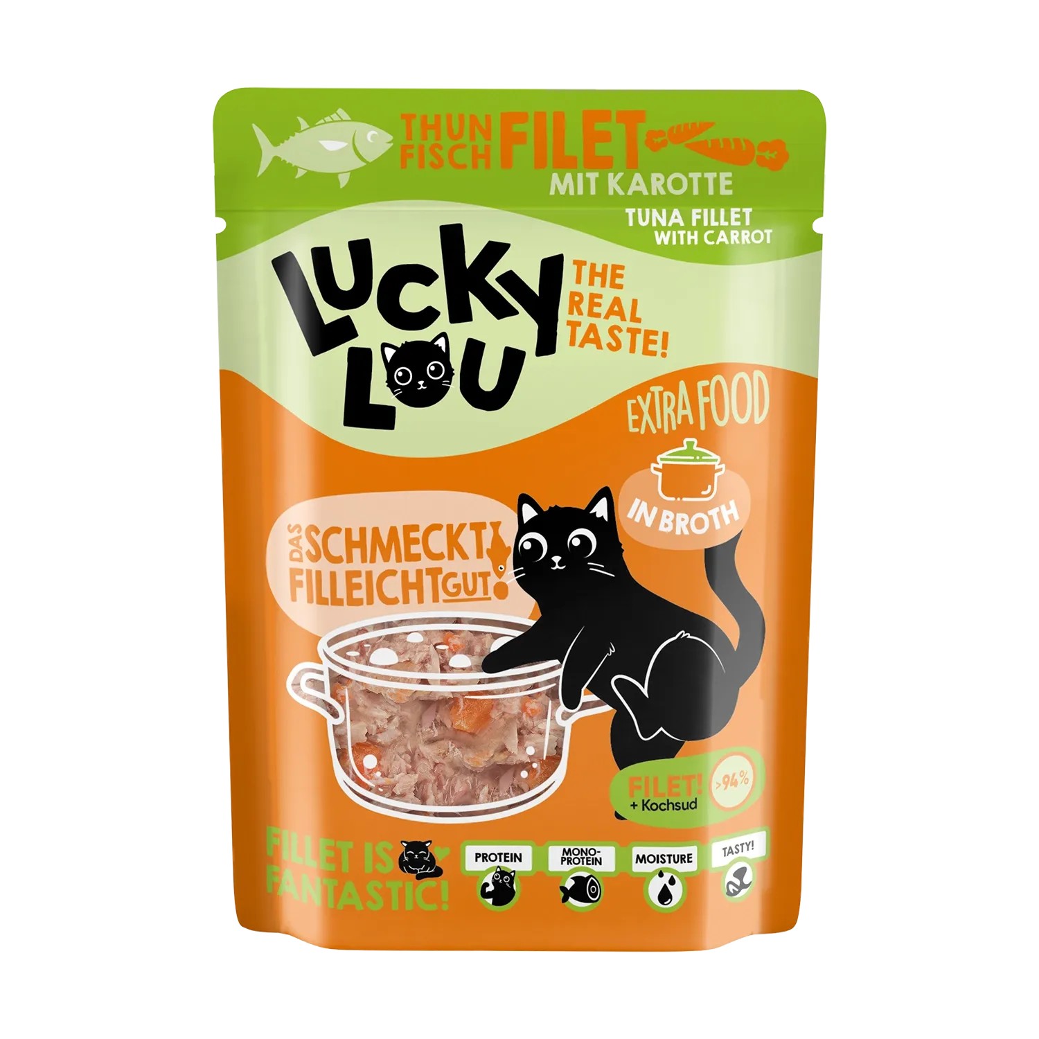 Bild von Lucky Lou Katzen-Nassfutter Thunfisch Karotte in Broth 70 g