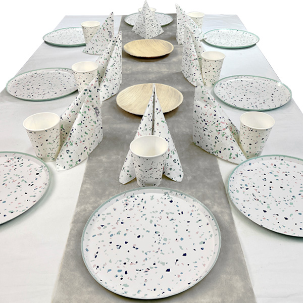 Bild von Terrazzo Tischdeko Set bis 8 Gäste, 35-teilig