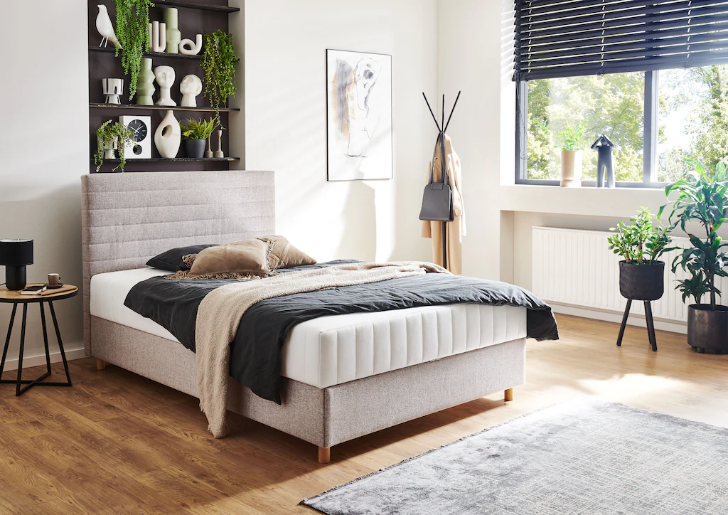 Bild von ATLANTIC home collection Stauraumbett Josie, eine Liegefläche mit Taschenfederkern, Stauraum frontal zu öffnen, Härte H2