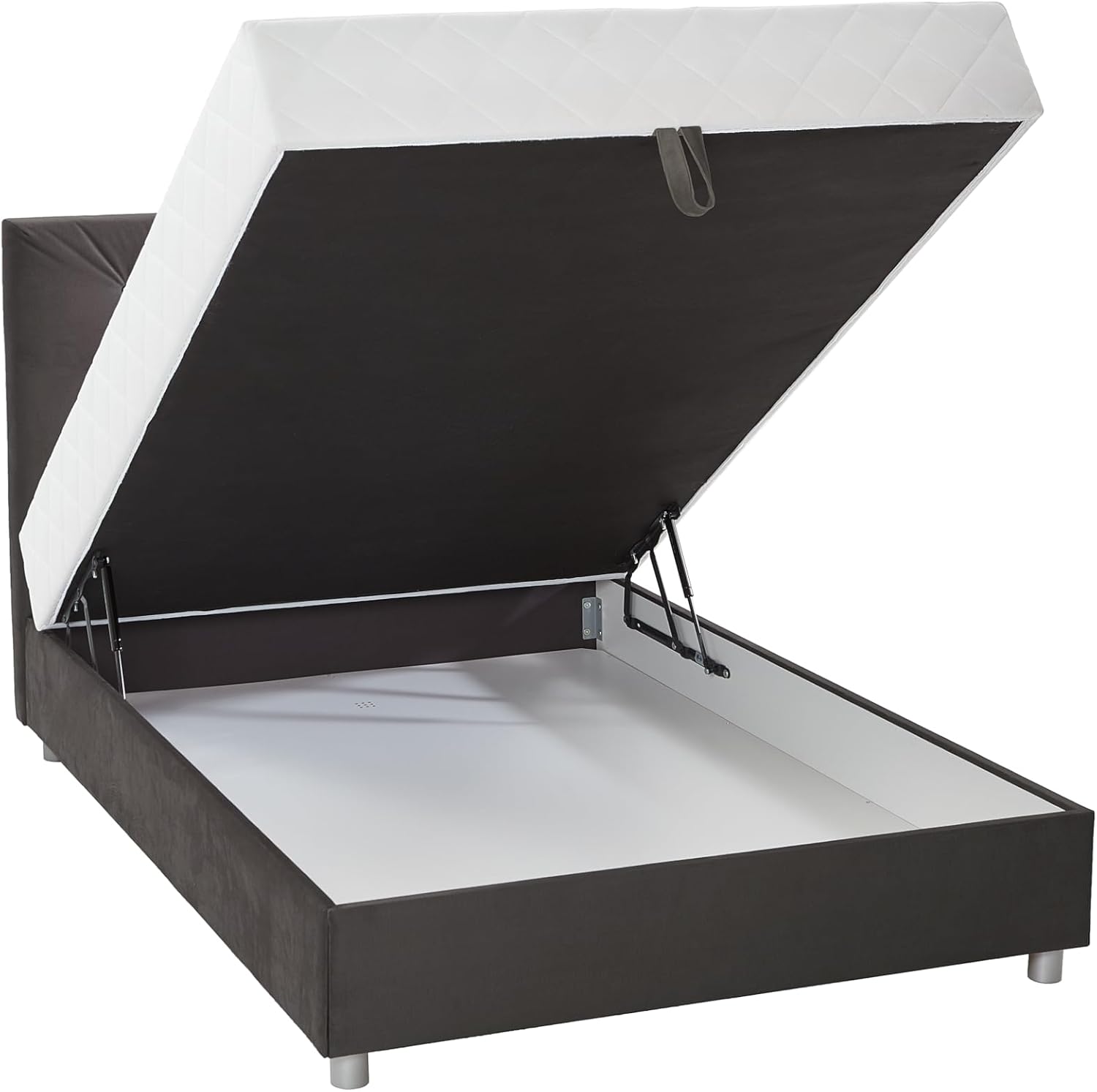 Bild von ATLANTIC home collection Stauraumbett Corinna, eine Liegefläche mit Taschenfederkern, Stauraum frontal zu öffnen, Härte H2