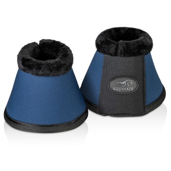 Bild von Equinate Hufglocken Furlyn mit synthetischem Lammfell navy S