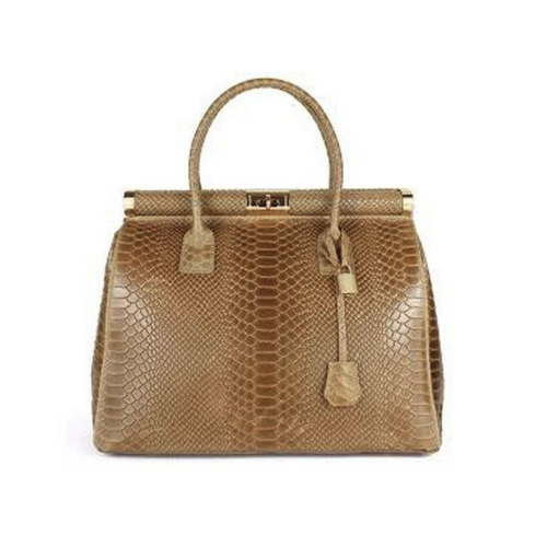 Bild von Ava & Jackson Company Handtasche geprägte Echtledertasche HELENA
