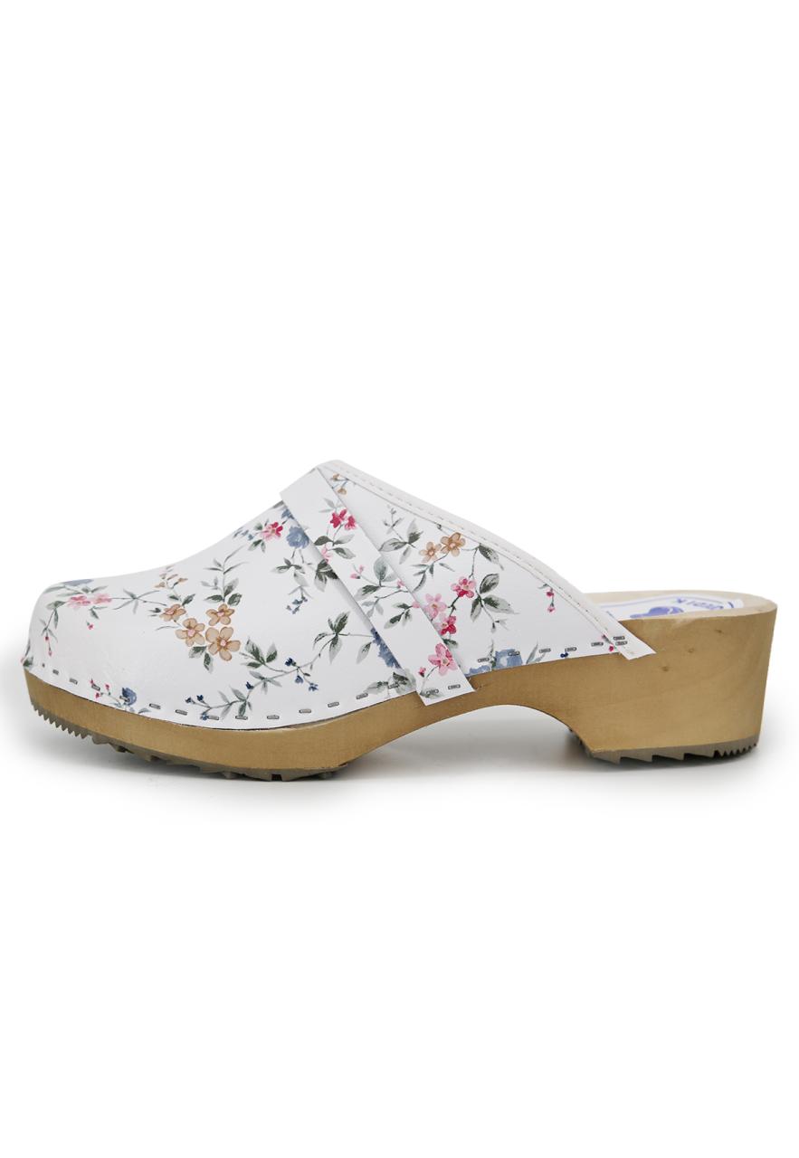 Bild von Leder Pantoffeln Clogs Nanni Weiß Schuhgröße: EUR 42