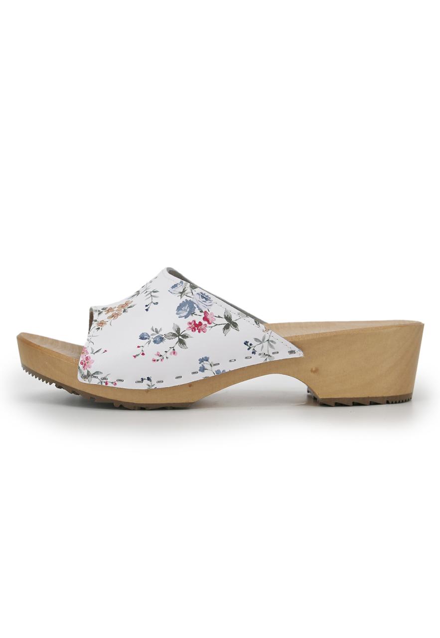 Bild von Leder Sandalen Clogs Bella Weiß Schuhgröße: EUR 38