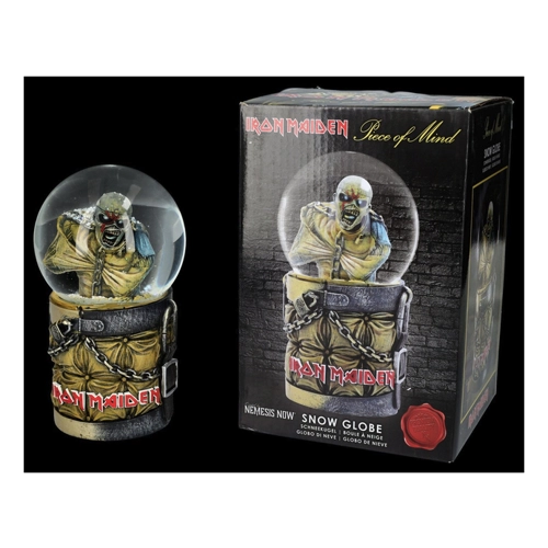 Bild von Rockige Schneekugel von Iron Maiden – Eddie Piece of Mind