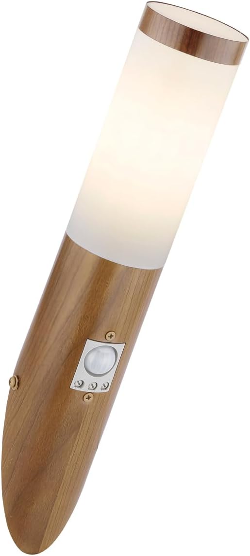 Bild von GLOBO LIGHTING LED Außen-Wandleuchte, Bewegungsmelder, LED wechselbar, warmweiß, Außenlicht Carport Hausbeleuchtung & Fassaden-beleuchtung, H 40,5cm