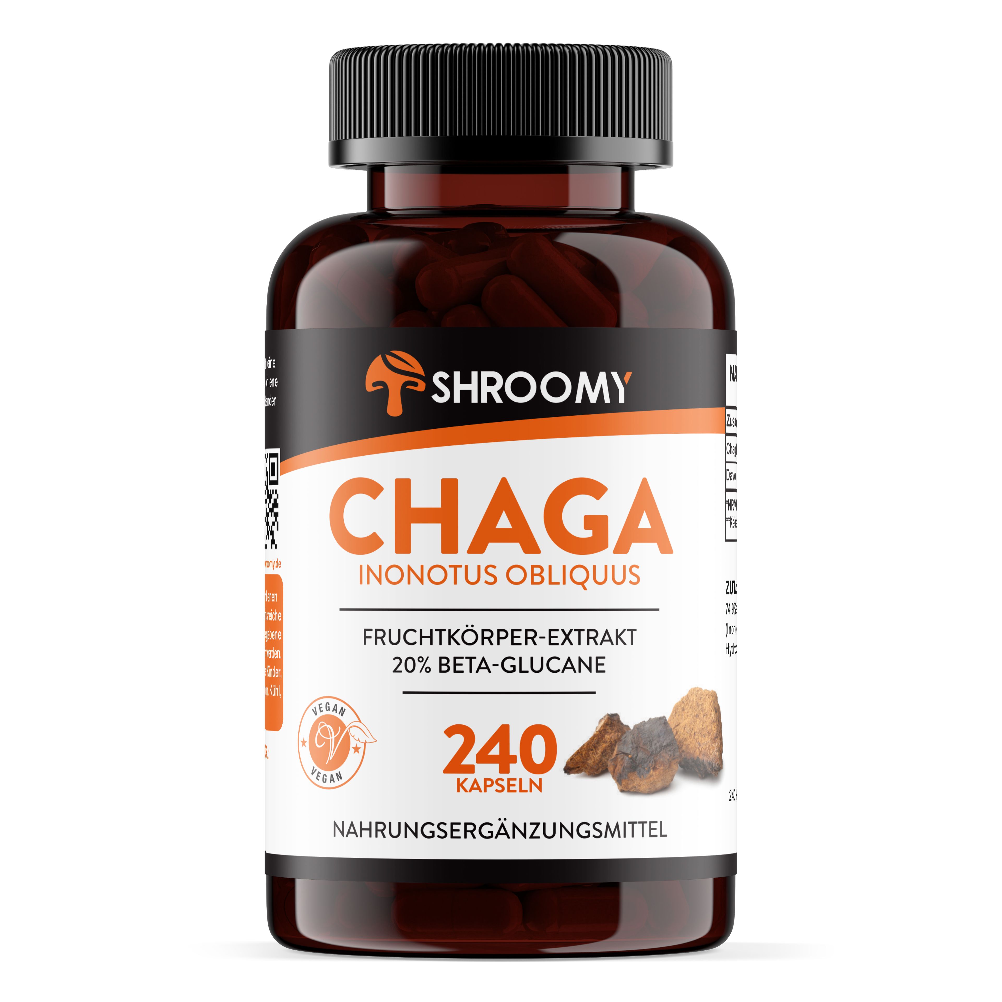 Bild von SHROOMY Chaga Extrakt Kapseln
