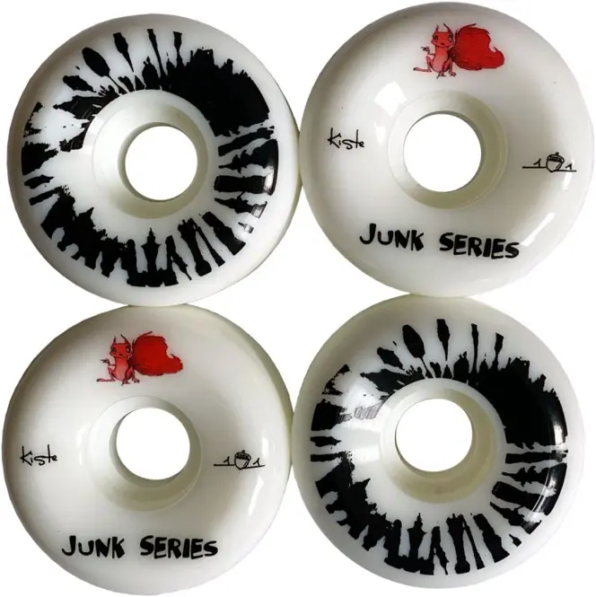 Bild von KISTE JUNK SERIES 56mm/101a 4er Pack Rollenset white/black