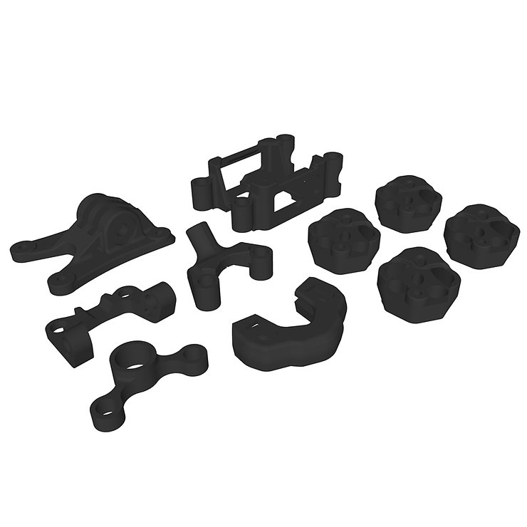 Bild von Foxeer Mega 5 3D Druck TPU Set schwarz