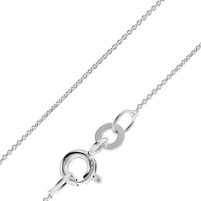 Bild von trendor Kette ohne Anhänger Feine Ankerkette Weißgold 333 / 8K Breite 0,8 mm