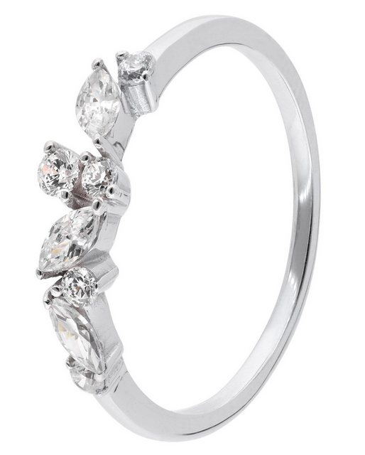 Bild von trendor 68476 Damenring 333 Weißgold Zirkonia-Ring