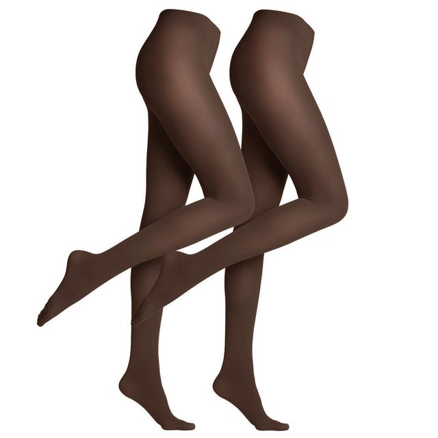 Bild von FALKE Feinstrumpfhose 2er Pack Pure Matt 50 Den, Transparent, Halbblickdicht für Damen - S/M
