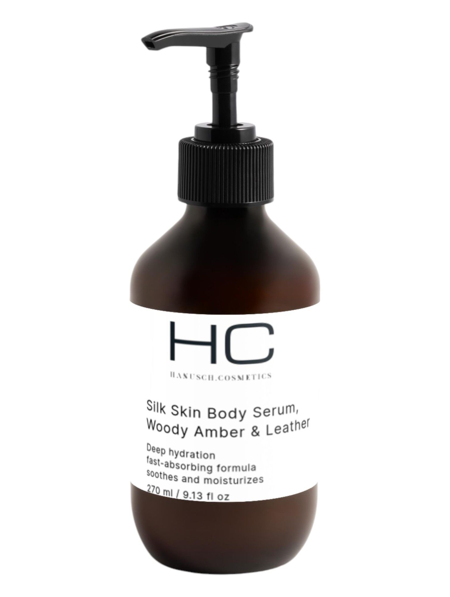 Bild von hanusch.cosmetics Silk Skin Body Serum, Woody Amber & Leather