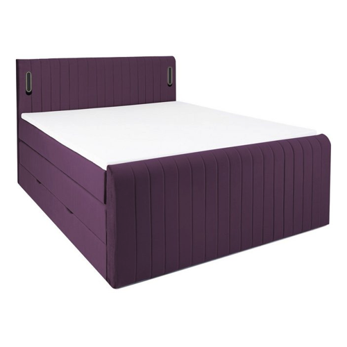 Bild von wonello Boxspringbett FLY mit Bettkasten und LED-Beleuchtung
