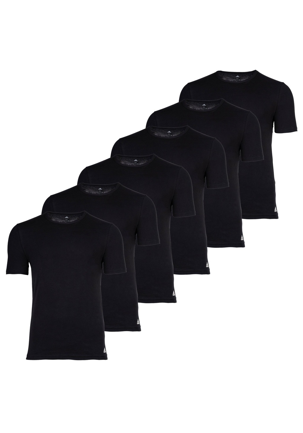 Bild von adidas T-shirt, 6er Pack Active Flex Cotton, Rundhals, Crew Neck, Uni für Herren - L