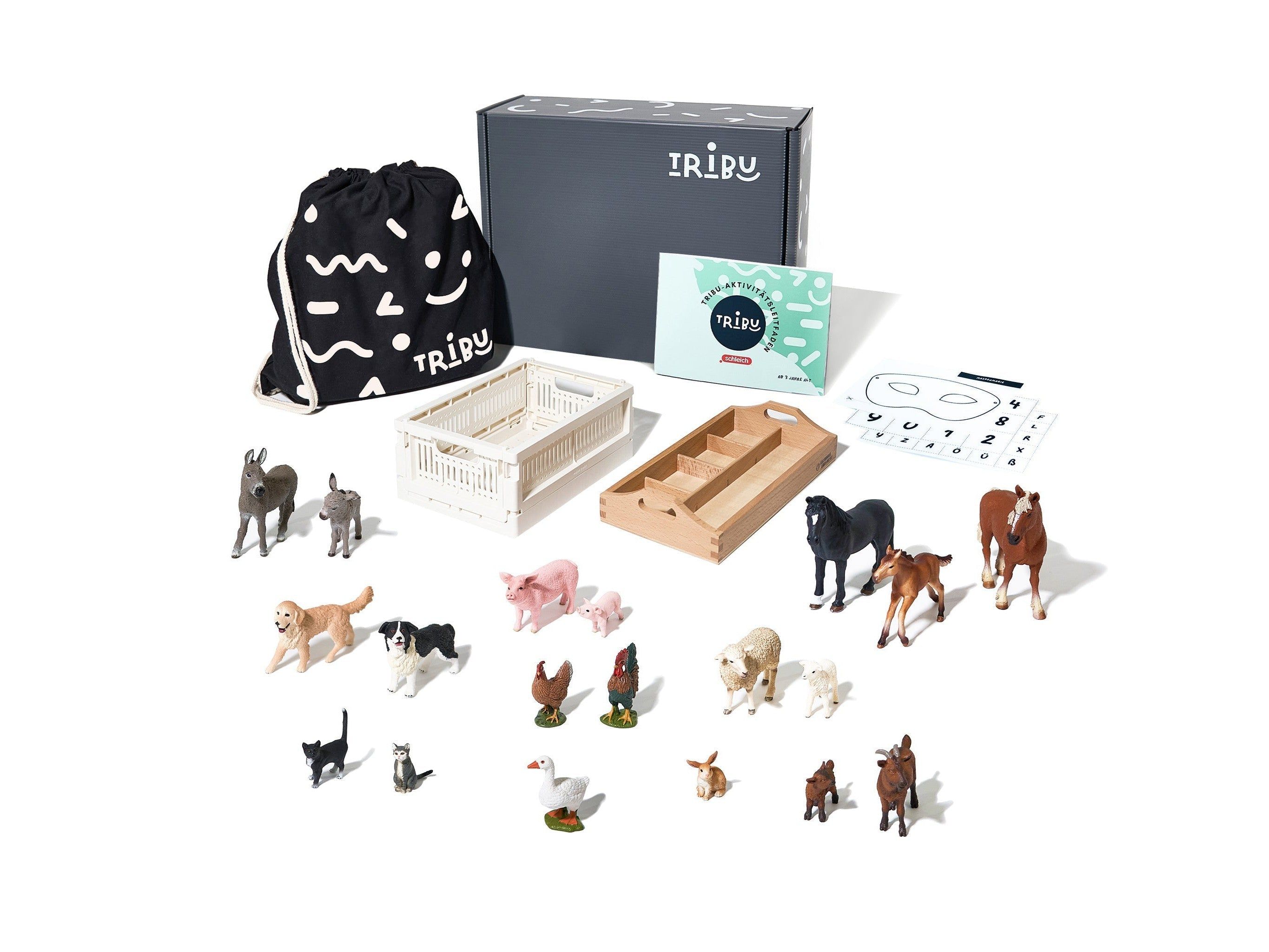 Bild von Tribu Box Schleich Bauernhof Spielzeugbox • ab 3 Jahre+