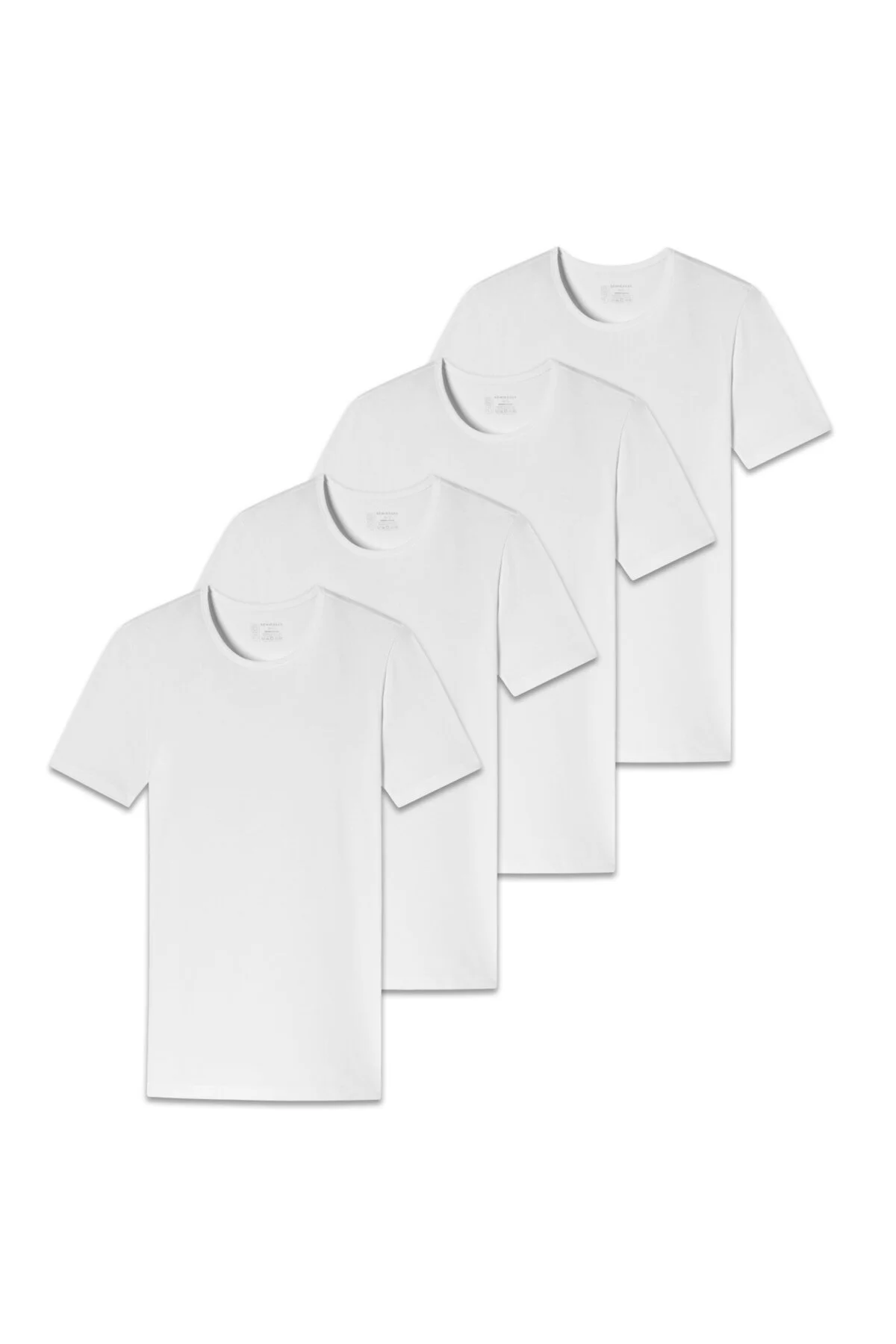 Bild von Schiesser, Herren, Shirt, T-Shirt Casual Bequem sitzend 2PACK T-shirt, Weiss, (M)