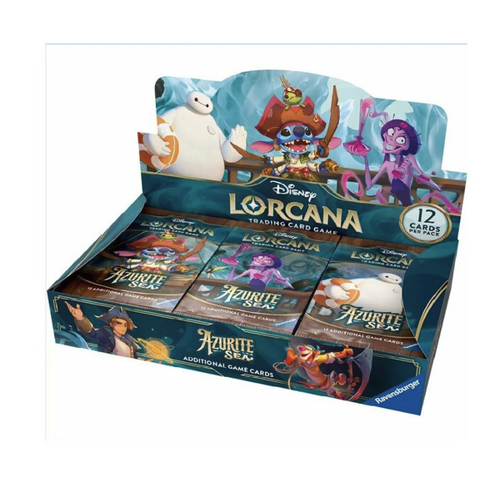 Bild von Ravensburger Sammelkarte Disney Lorcana Azurblaues Meer / Azurite Sea - Booster Display