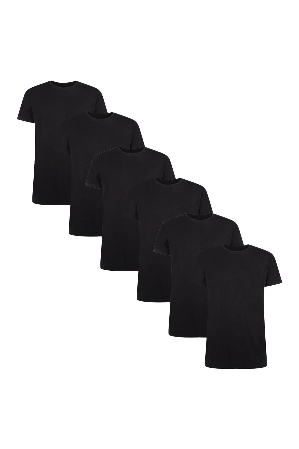 Bild von Bamboo Basics T-shirt Ruben, 6er Pack Unterhemd, Rundhals, Single Jersey für Herren - XL