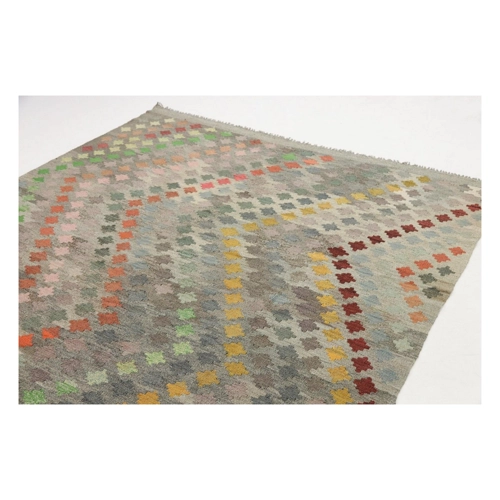 Bild von Nain Trading Designteppich Kelim Afghan Heritage 286x200 Handgewebter Orientteppich