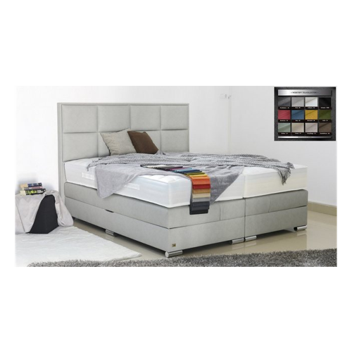 Bild von PAARA Boxspringbett Monaco mit Bettkasten und Kopfteil Stauraum H2 H3