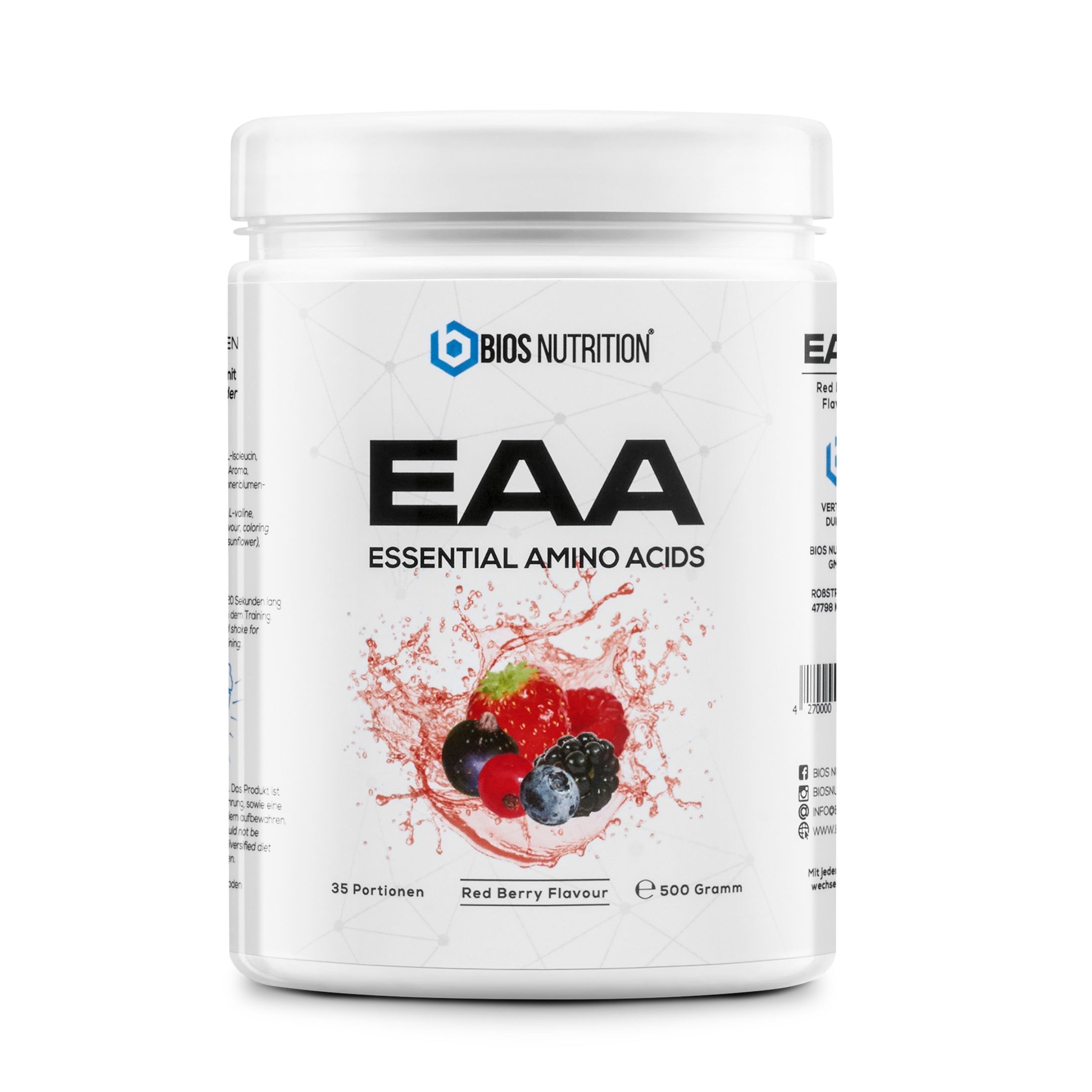 Bild von Bios Nutrition EAA Pulver - essentielle Aminosäuren - ohne schlechten Nachgeschmack