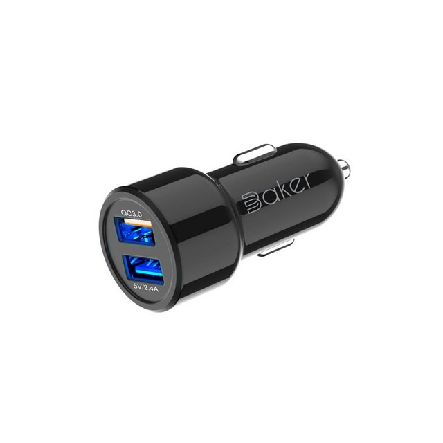 Bild von Baker IBD-332 USB-Ladegerät (5400 mA, Auto QC zigarettenanzünder, 2 USB KFZ Ladegerät, Schnellladung)