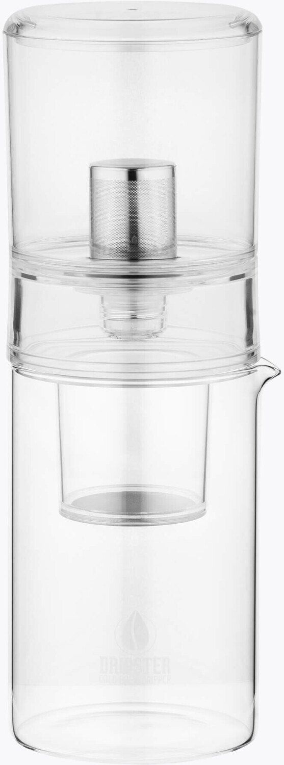 Bild von DRIPSTER 2-in-1 Cold Brew Dripper (4 Tassen / 600ml), Cold Brew Coffee Maker - Kaffeebereiter für kaltgebrühten Kaffee und Tee, Kaffeemaschine für Kaltextraktion, Transparent