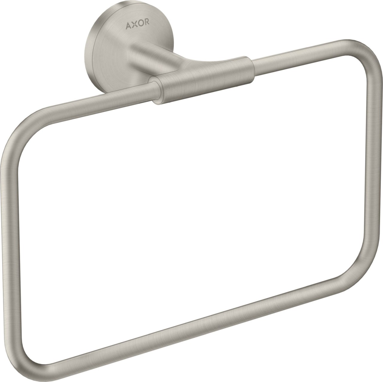 Bild von Hansgrohe AXOR Universal Circular1 x HandtuchringWandmontageMaterial: Metallschwenkbarverdeckte Befestigunginkl. BefestigungsmaterialMaße: 250x216 mmBohrabstand: 35mmDurchmesser Bohrloch: 6mm