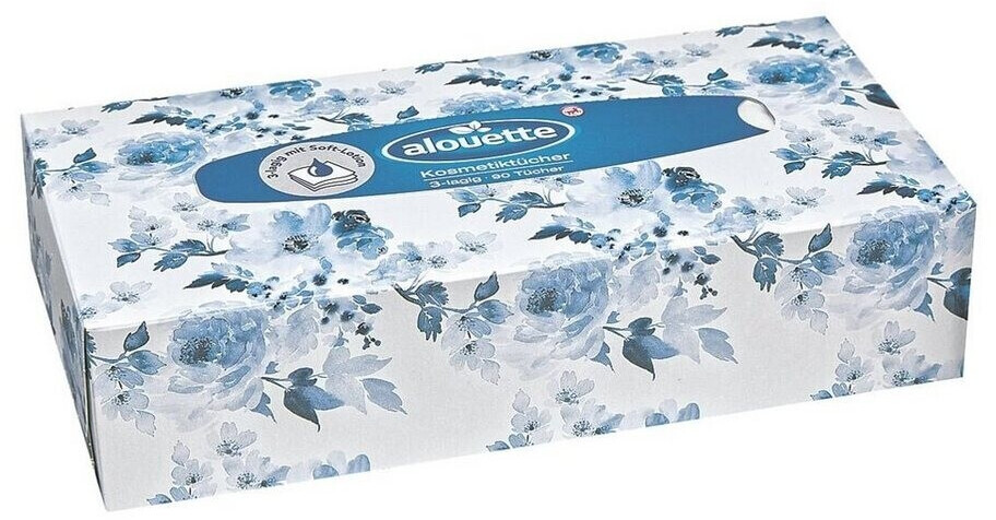 Bild von alouette Kosmetiktücher, 3-lagig, weiß mit Soft-Lotion, 90 Tücher/Box
