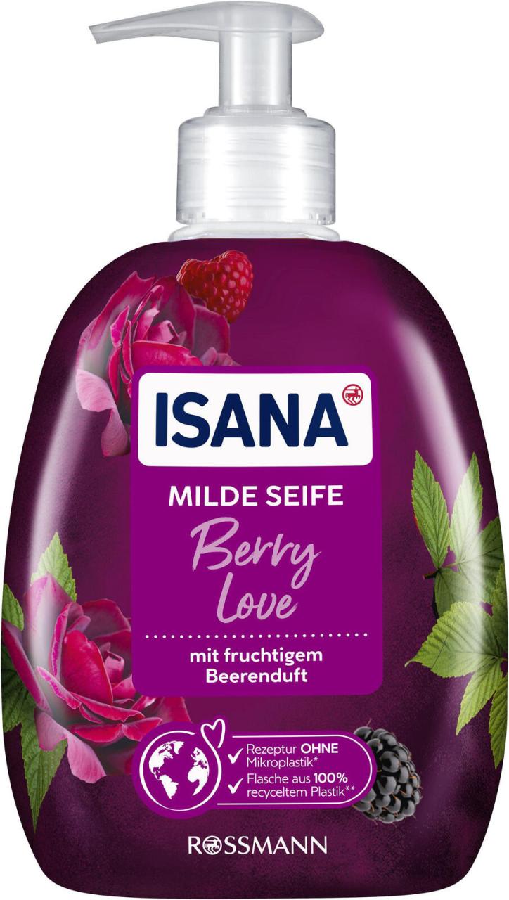 Bild von ISANA Flüssigseife Berry Love, mit Softpflege-Komplex und Pflegelipid, 500 ml