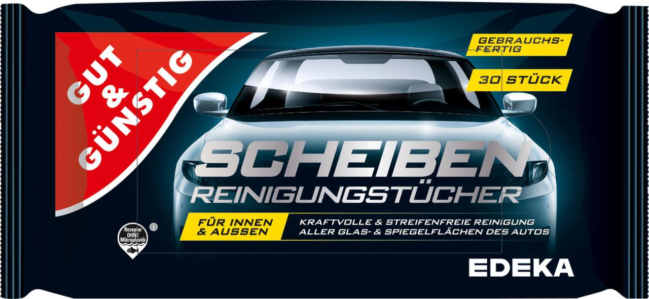 Bild von GUT&GÜNSTIG feuchte Reinigungstücher Scheiben 1-lagig