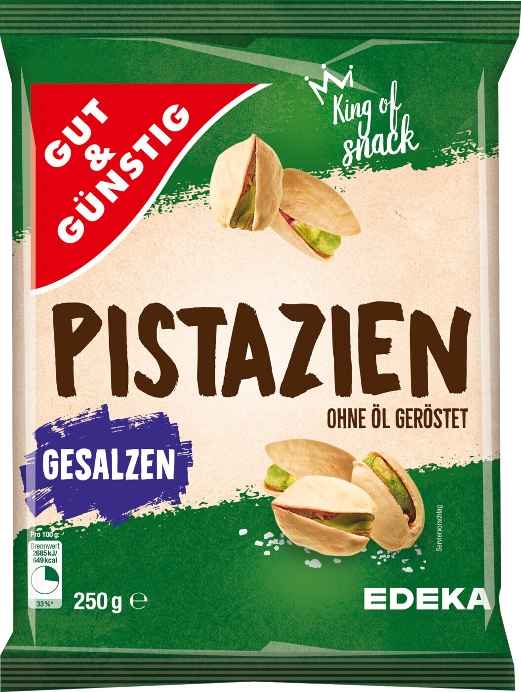 Bild von Gut & Günstig Pistazien geröstet und gesalzen (250 g)