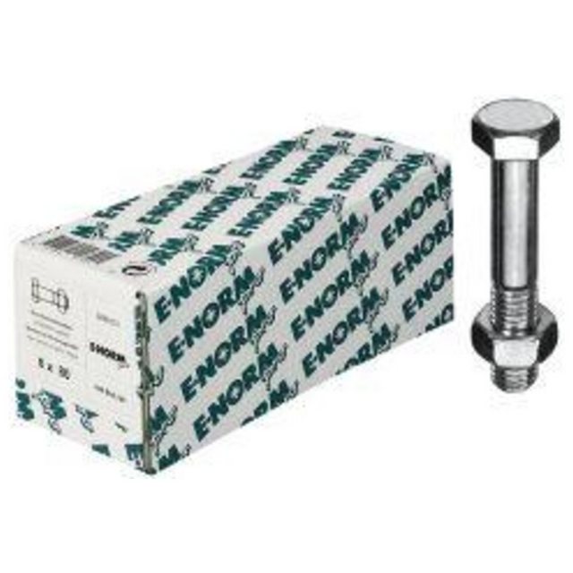 Bild von Sechskantschraube DIN 601 M 6x 70 Mu zn E-NORMpro 100 Stück