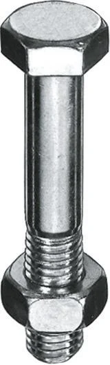 Bild von E-NORMpro - Sechskantschraube mit Schaft DIN 601 MU Stahl galv.verz. M16x 55