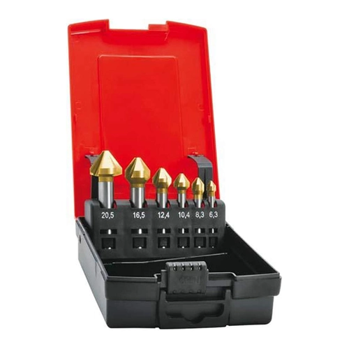 Bild von Format Kegelsenker-Set HSS TiN 75° 6,3-20,5mm – Präzision für Ihre Projekte
